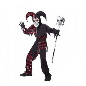 Kids Sinister Jester Costume Size Small
